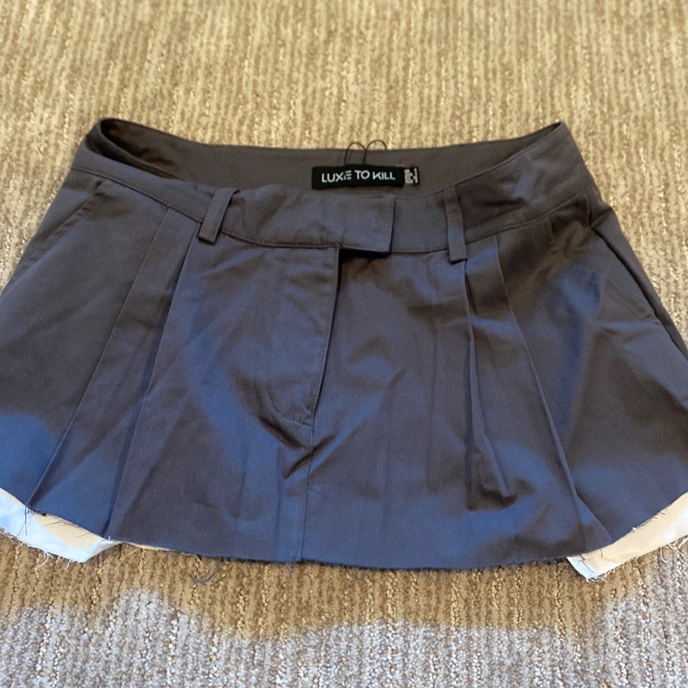 Luxe to kill mini pleated skirt